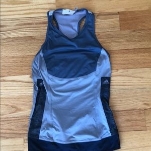 Navy and purple adidas x Stella McCartney tank